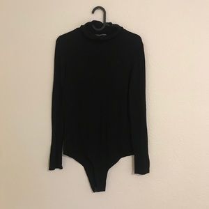 Soft Black Turtleneck Bodysuit